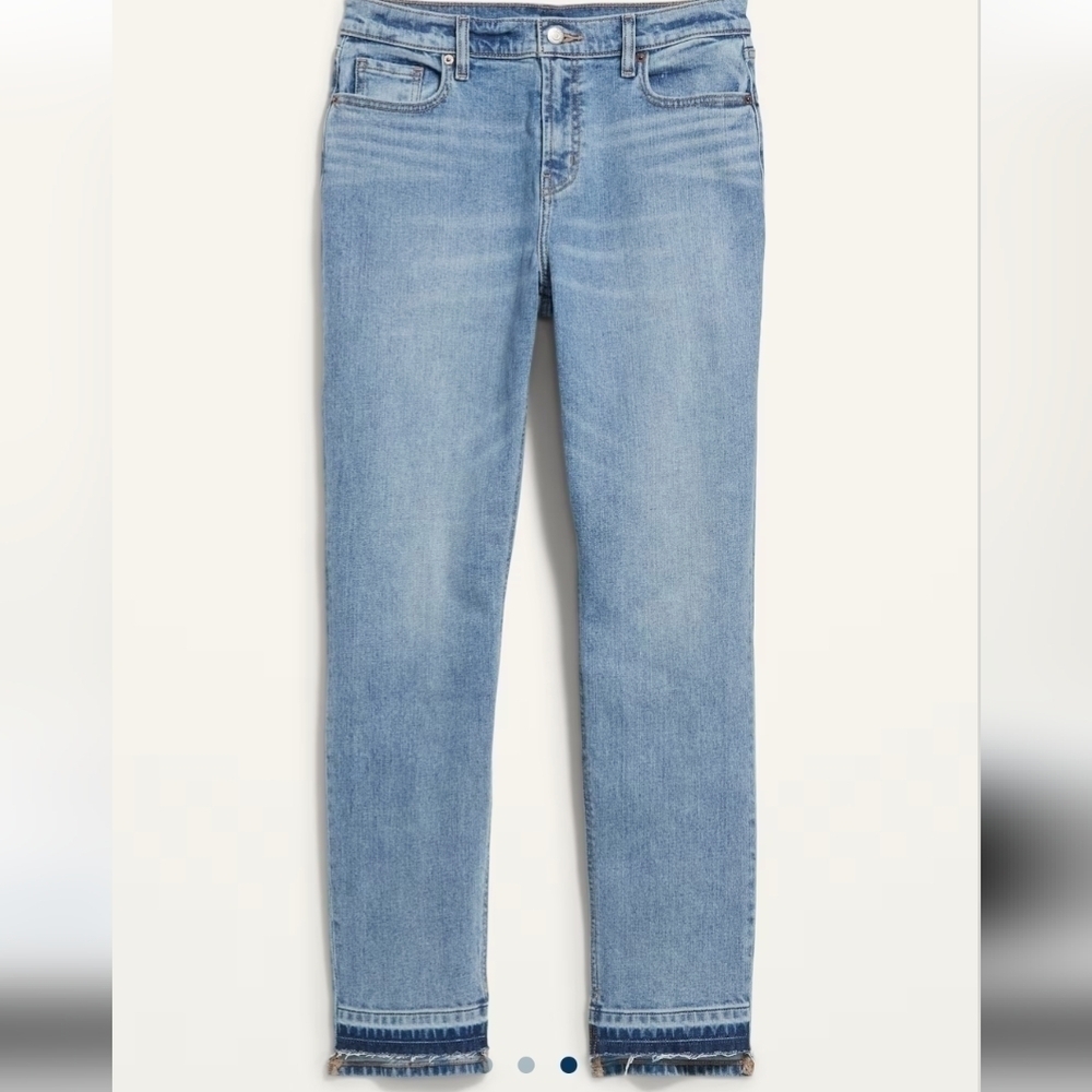 16 • Old Navy • Mid-Rise Boyfriend Straight Cut-Off Jeans